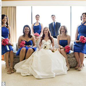 blue bridesmaid dresses