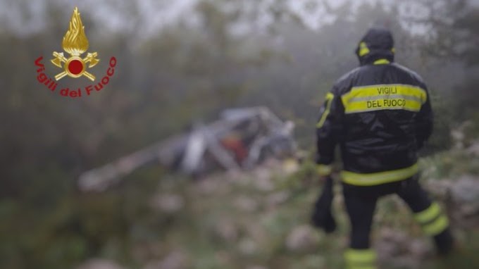 Schianto elicottero, si cercano le cause: tra le ipotesi anche l'impatto con un oggetto volante