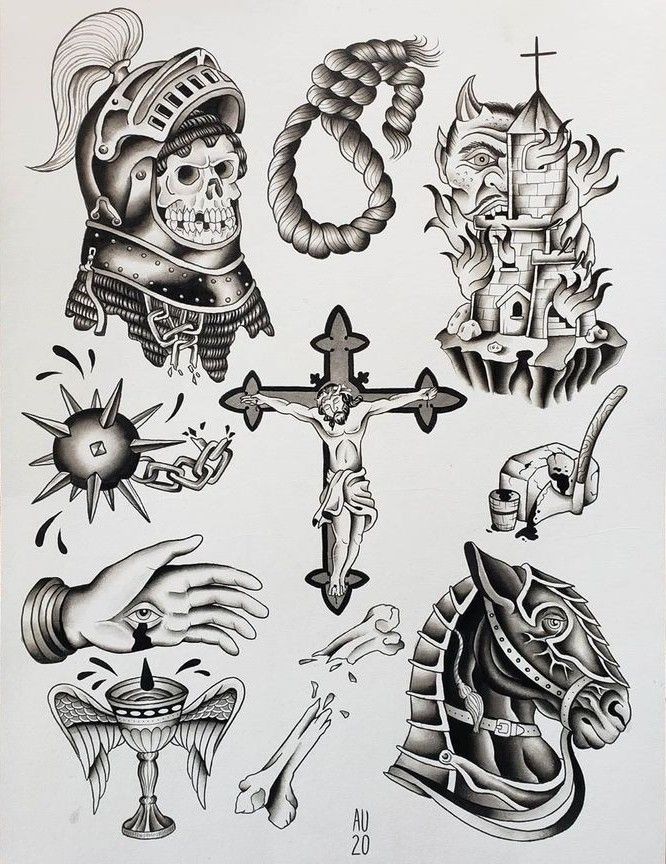 Plantillas para tatuajes Góticos
