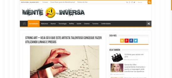 artista talentoso - sorriso na web