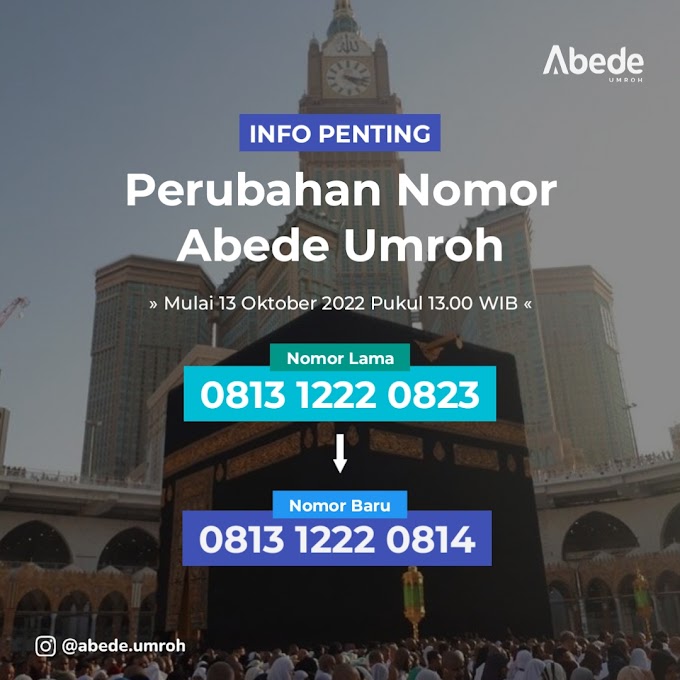 Perubahan Nomor Abede Umroh