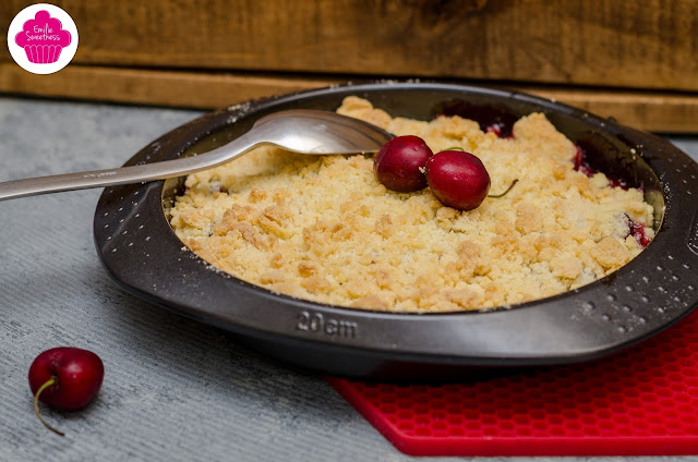 Crumble aux cerises