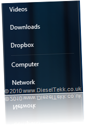 Dropbox in start menu 1 DieselTekk.co.uk