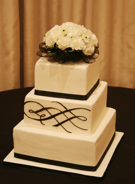 Modern Chocolate Wedding Cakes