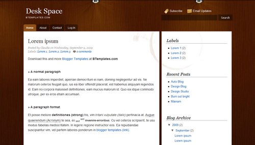 Kickass free blogger templates