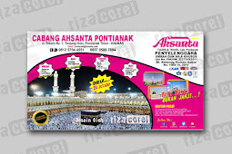 Banner Spanduk Tour and Travel Umroh CDR 