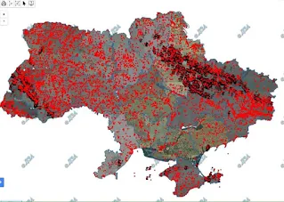 Карта видобутих запасів природних ресурсів України