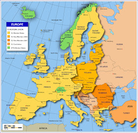 countries europe map