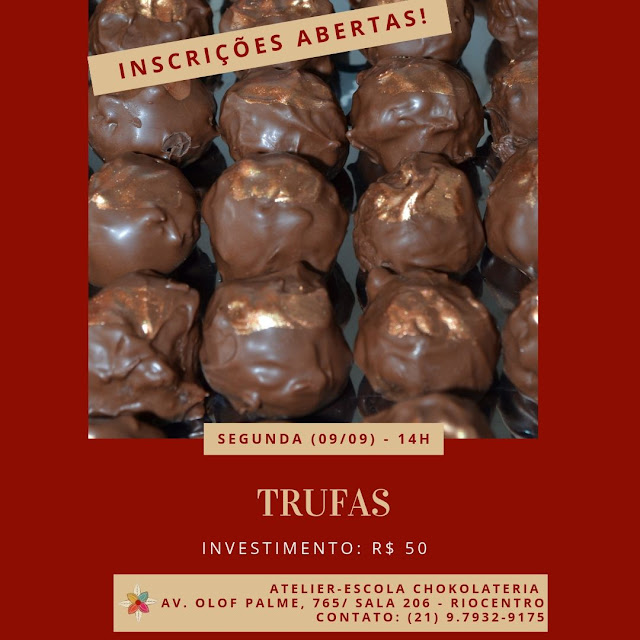 Agenda de Aulas Chokolateria - Setembro 2019