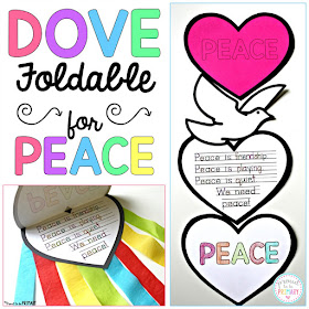 Dove peace foldable writing craftivity by Proud to be Primary