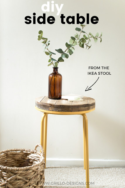 industrial-side-table-made-from-Ikea-stool