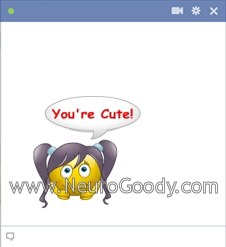 You're cute! emoticon