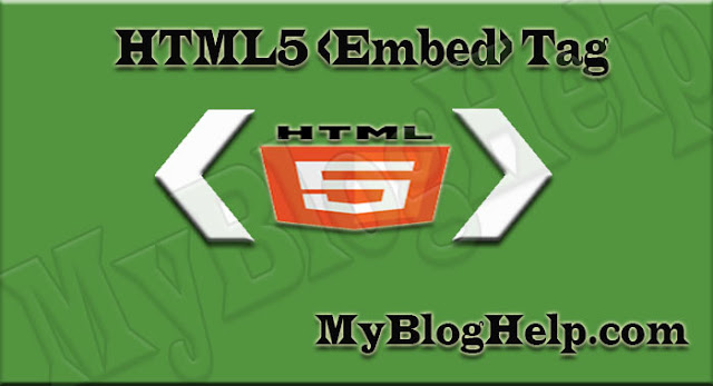 embed Tag in html5