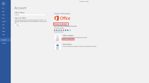 Microsoft Office 2016 