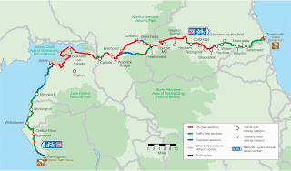 Map Hadrian's Wall Great Britain England