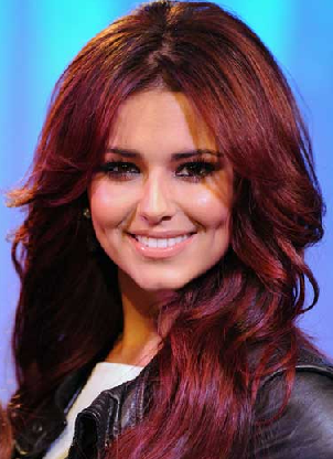 red hair and dark eyebrows. very beautiful dark red hair