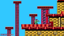 NES games, Bionic Commando, As Ladd, a member of the FF Battalion, the player explores each stage and obtain the necessary equipment to progress. 4  Ladd is equipped with a mechanical arm featuring a grappling gun, allowing him to pull himself forward or swing from the ceiling. As such, the series is one of few instances of a platform game in which the player cannot jump. To cross gaps or climb ledges, Ladd must use his bionic arm.