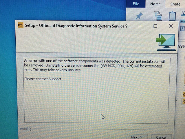 VXDIAG ODIS Installation Will be Removed