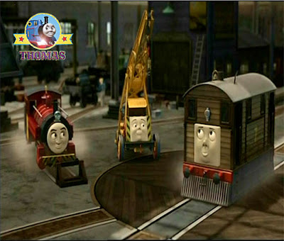 Thomas the tank engine Victor train is the repair manager at the island of Sodor steamworks yard