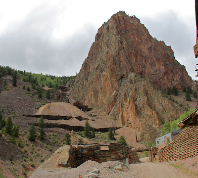 Commadore Mine on the Bachelor Loop near Creede Colorado is just one of the many scenic ruins in the area.