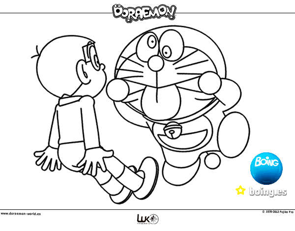 Mewarnai Gambar Doraemon Dan Nobita