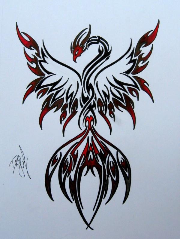 Phoenix Tattoos For Women Meaning Photo of Amazing Tattoo Phoenix Design on