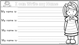 Name writing freebie Clever Classroom