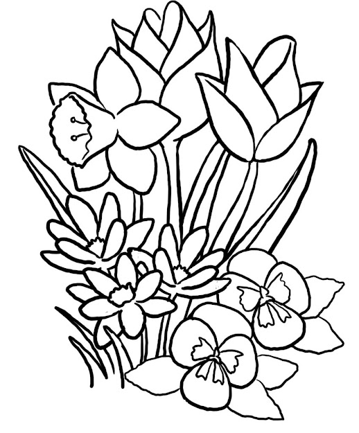 Flower Coloring Pages Uniquecoloringpages Flower Coloring Pages Advanced  Flower Coloring Pages Print