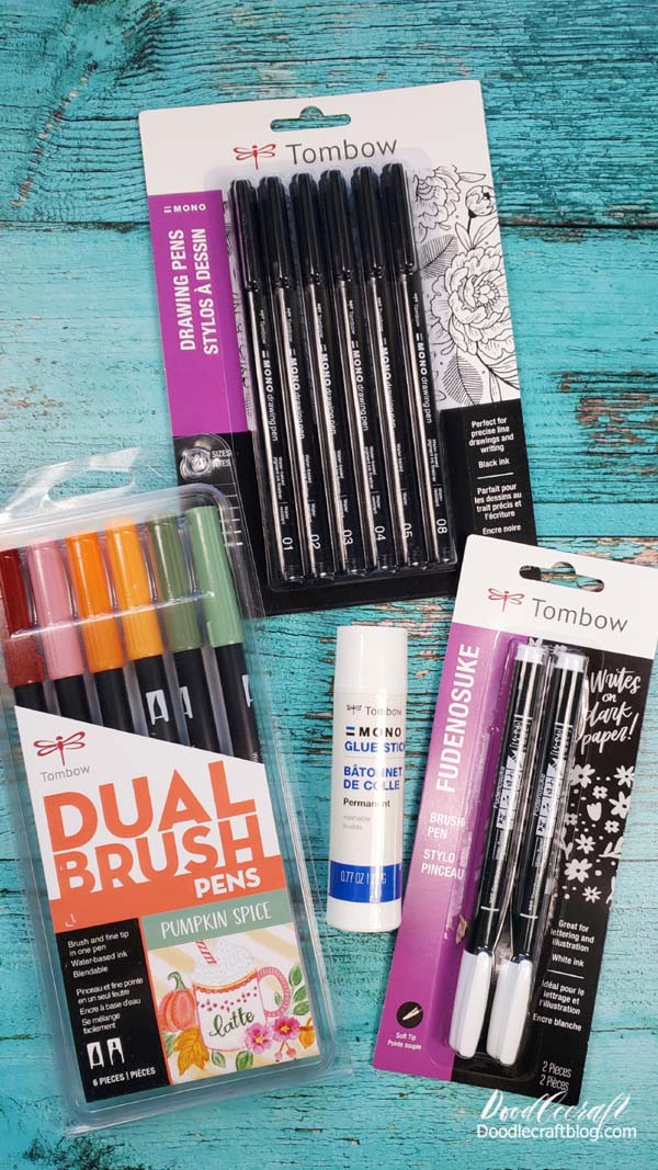 Dual Brush Pen Art Markers, Purple Blendables 6-Pack + Water Brush, 3-Pack