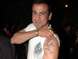 TV Actor Ronit Roy Tattoos