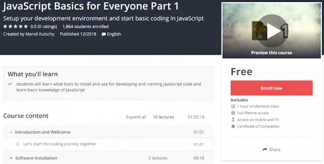 [100% Free] JavaScript Basics for Everyone Part 1