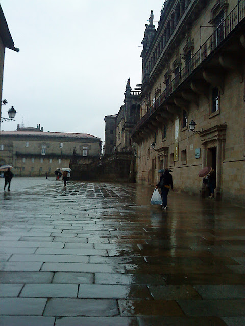 by E.V.Pita , Lluvia en Santiago de Compostela / Por E.V.Pita , Orvallo en Compostela