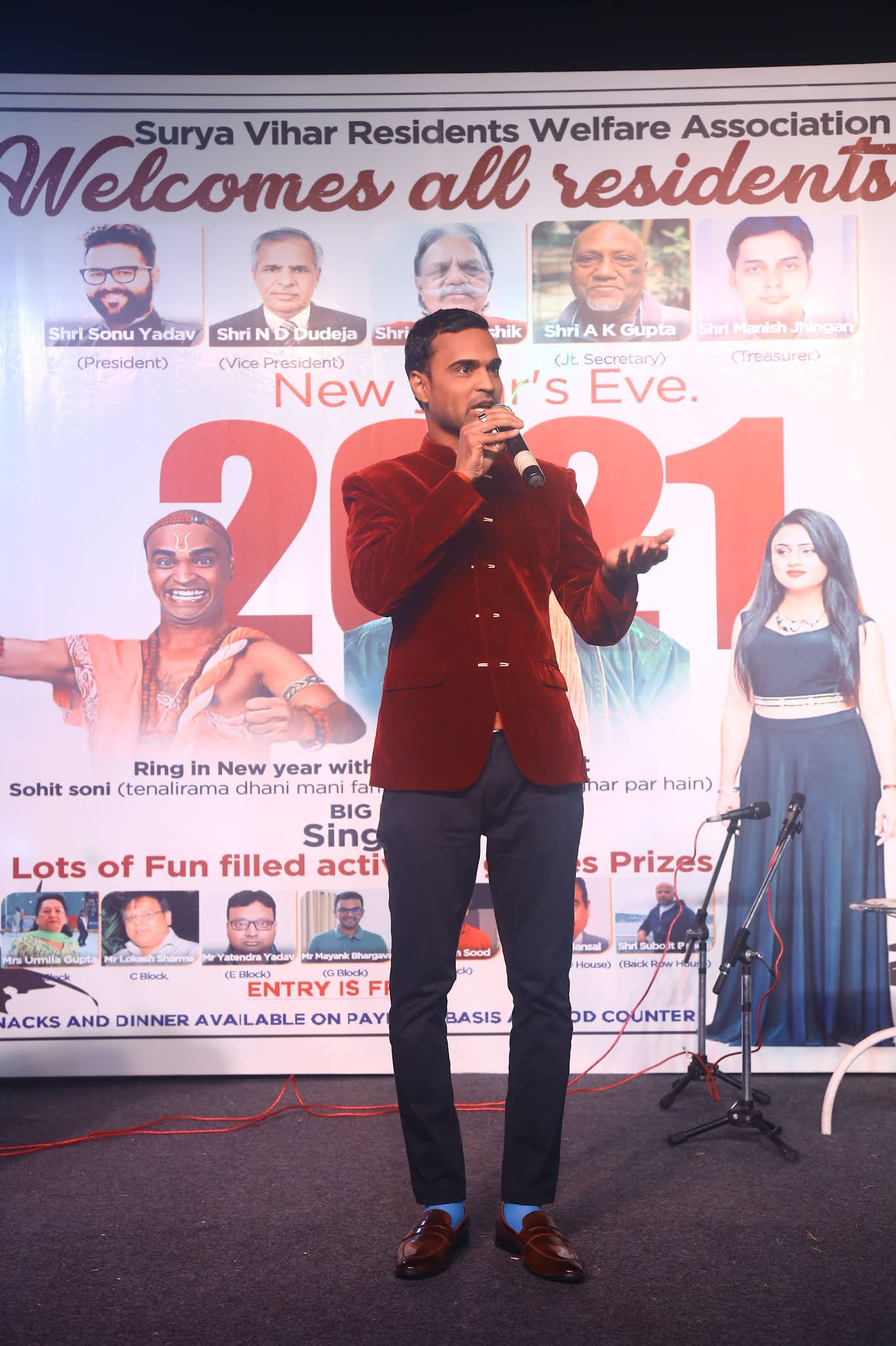 New Year 2021 Event in Surya vihar Residents Welfare Association, Gurgaon