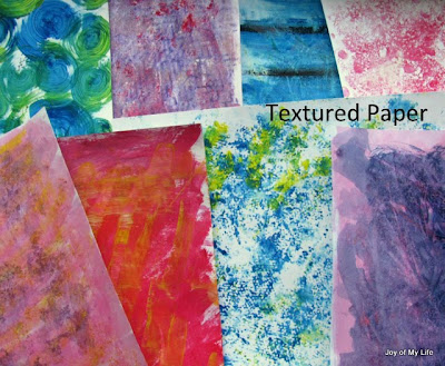 kids are textured paper painting
