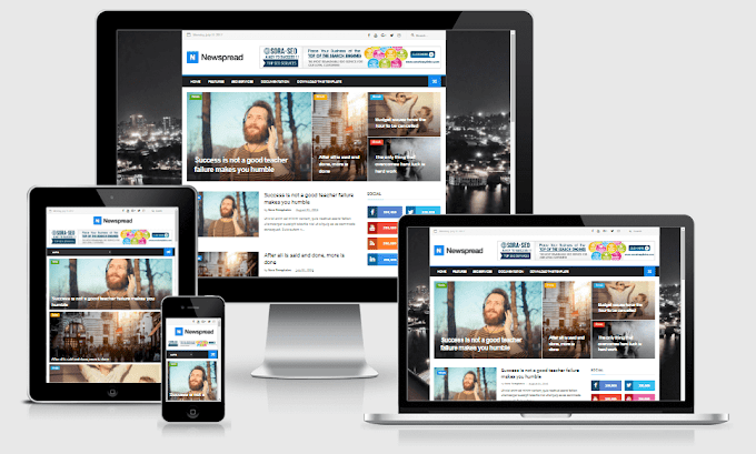 New Spread - Responsive Magazine Blogger Template 