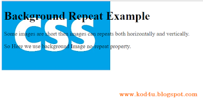 CSS Background Repeat Example