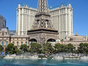 Paris Las Vegas from Bellegio Belligio Tower at sunset (ximg )