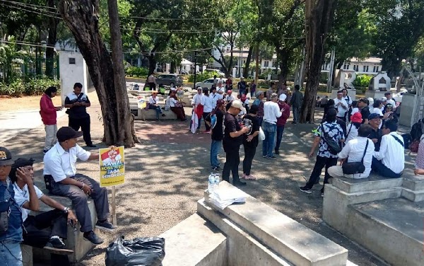 Target Ribuan, Aksi Dukung Jokowi Dihadiri Puluhan Orang