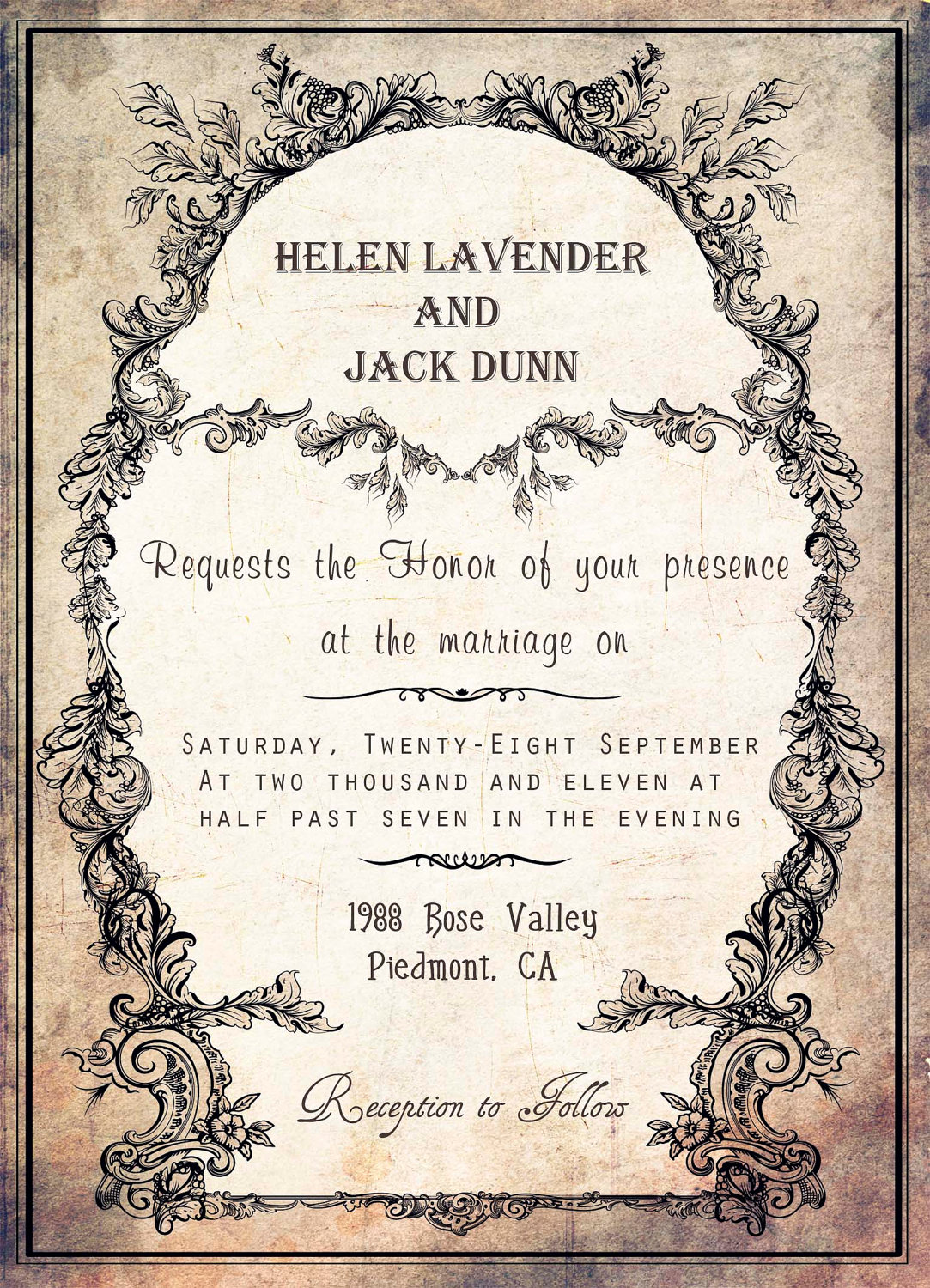 Silver Wedding Invitations: free wedding invitation templates