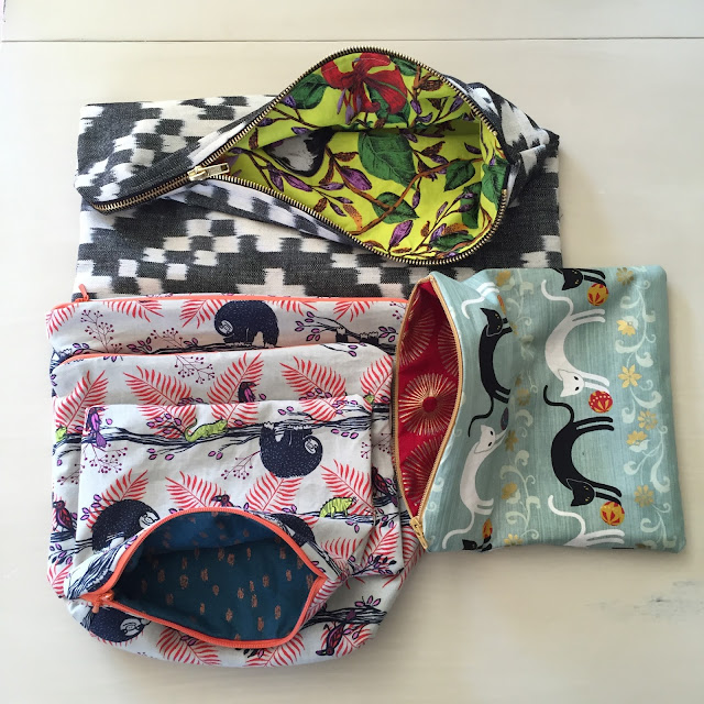 the easiest way to sew a zipper pouch