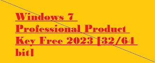 Windows 7 Professional Product Key Free