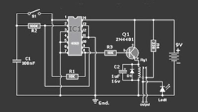 Rangkaian Driver/Buffer Saklar Relay