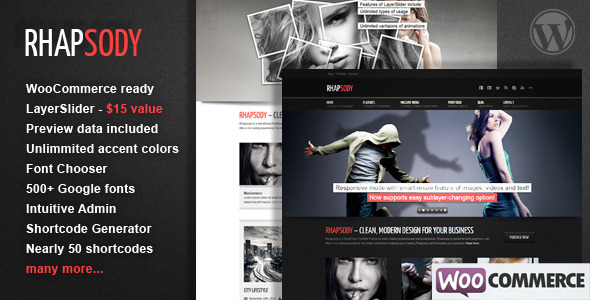 Rhapsody WordPress Multi Purpose Theme - WooCommerce eCommerce