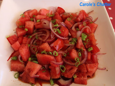 Carole's Chatter: Savoury Watermelon salad Revisited