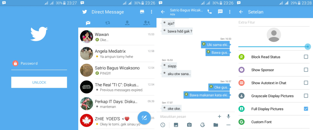 BBM Mod Twitter Versi 3.3.0.16 Apk Tema Baru BBM Android ...