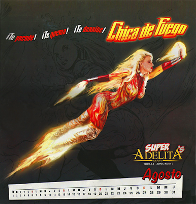 August Adelita Bar Super Hero Babe Chica de Fuego