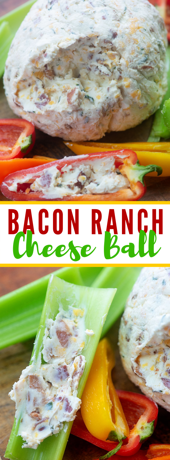 Bacon Ranch Cheese Ball #lowcarb #healthysnacks