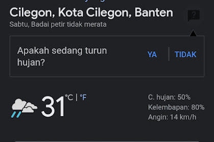 Perkiraan Cuaca Hari Ini Kota Cilegon Banten