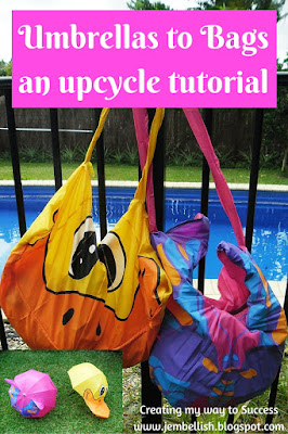 Umbrella's upcycled to Bags