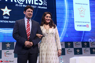 Madhuri Dixit Nene in designer Anarkali Dress at FICCI Awards 2017 012.JPG